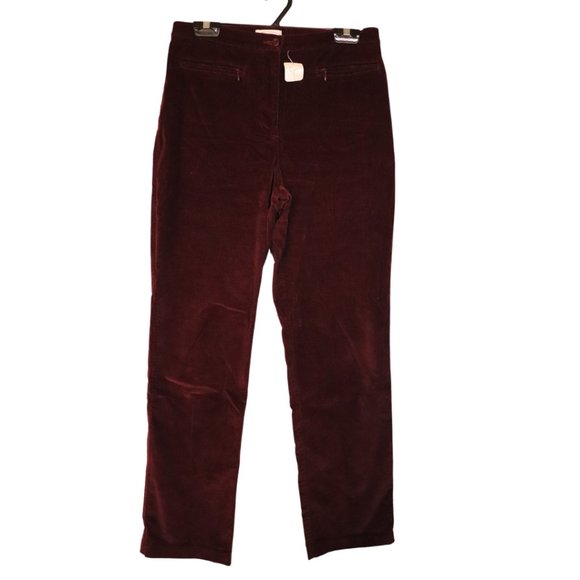 NORTHERN REFLECTIONS WOMENS SIZE 10 BURGUNDY  PANTS - Picture 1 of 3